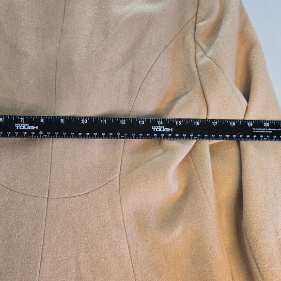Venus Jacket Women's Size 10 Wool Blend Coat Double Button Tan - Picture 8 of 16